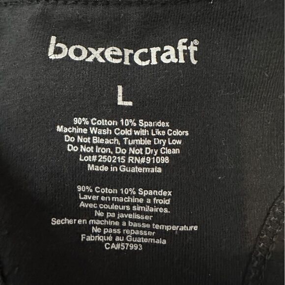 Boxercraft Team black tank top with built in bra size L - Picture 5 of 7